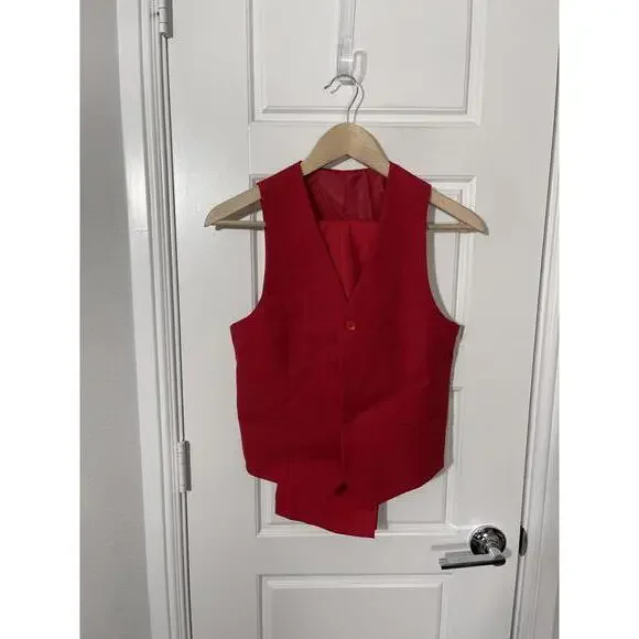 Boys Suits for Kids Size 12 Red 3 Pieces K73 - Picture 3 of 4